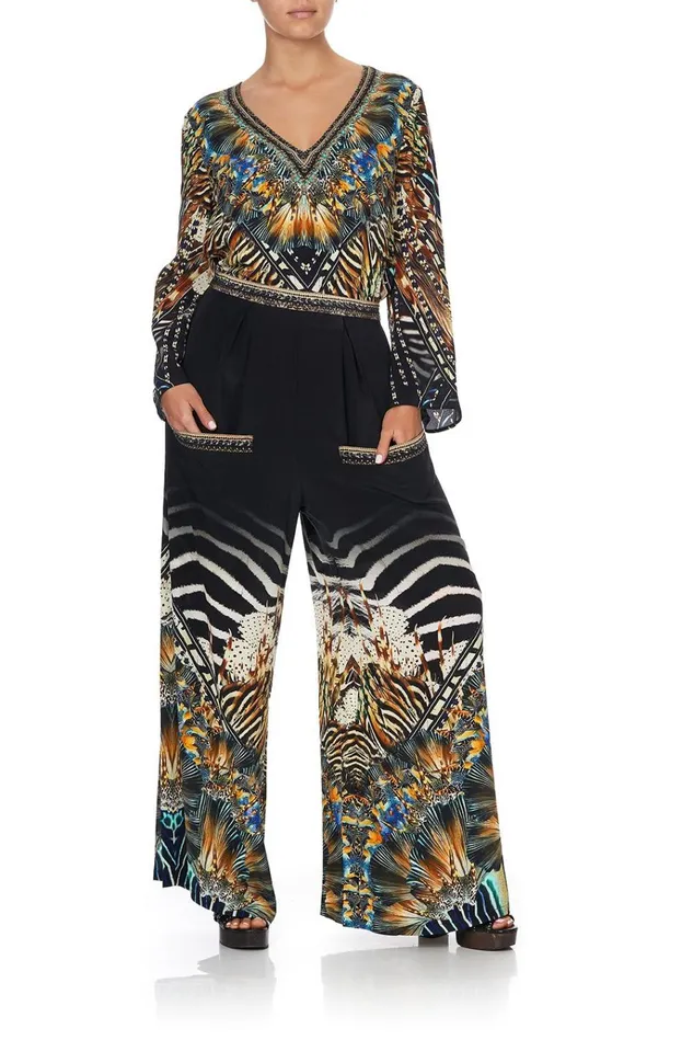 Camilla Tops Women Blouse With Side Split Underlay Lost Paradise