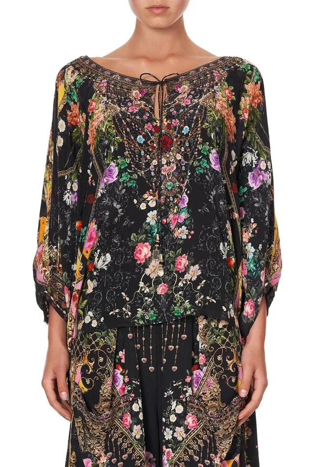 Camilla Tops Women Raglan Sleeve Blouse With Cuff Montagues Capulet