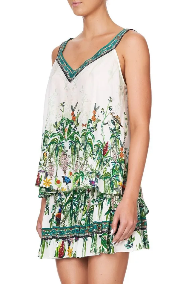 Camilla Tops Women VNeck Strap Top Daintree Darling