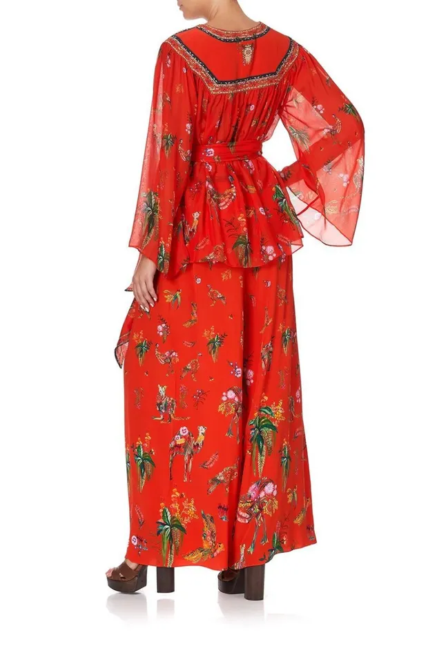 Camilla Tops Women Wrap Blouse With Yoke Cinema Paradiso