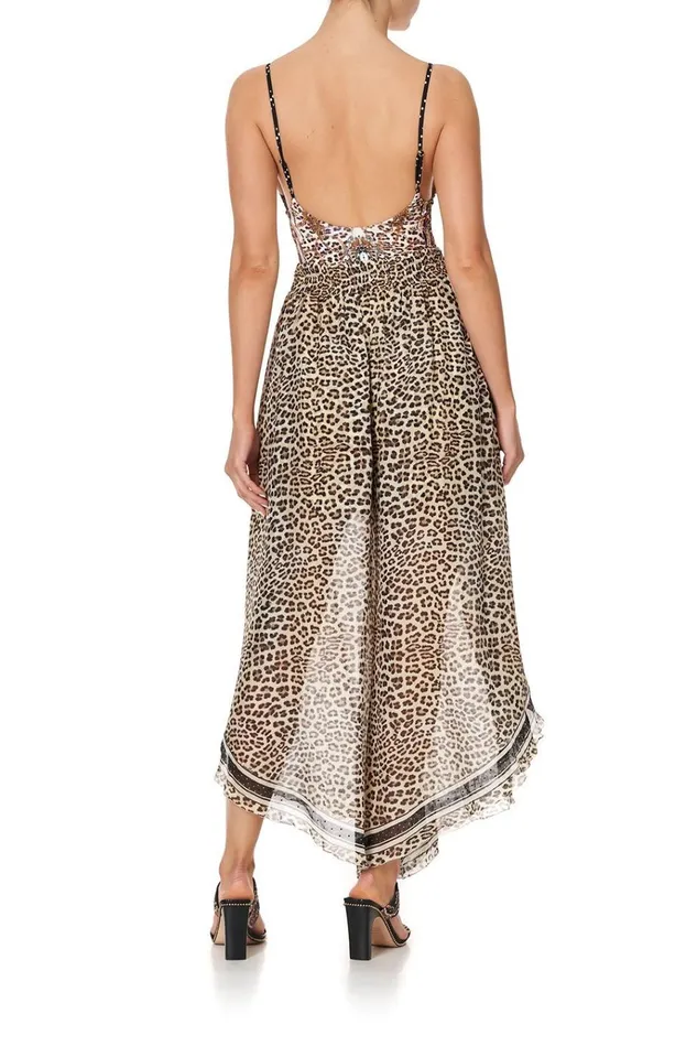 Camilla Trousers and Leggings Women Curved Hem Pant Sex Kitten