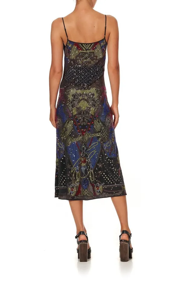 Camilla Wedding Guest Dresses Women Embellished Long Bias Slip Wonder Woman