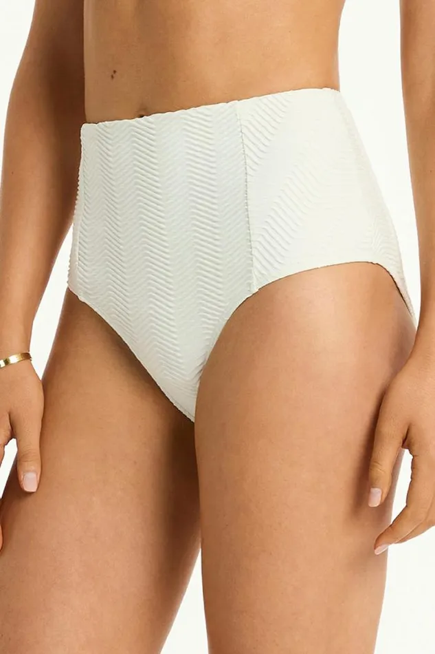Caracus Panelled High Waist Pant Caracus Coconut Women Sea Level Bottoms