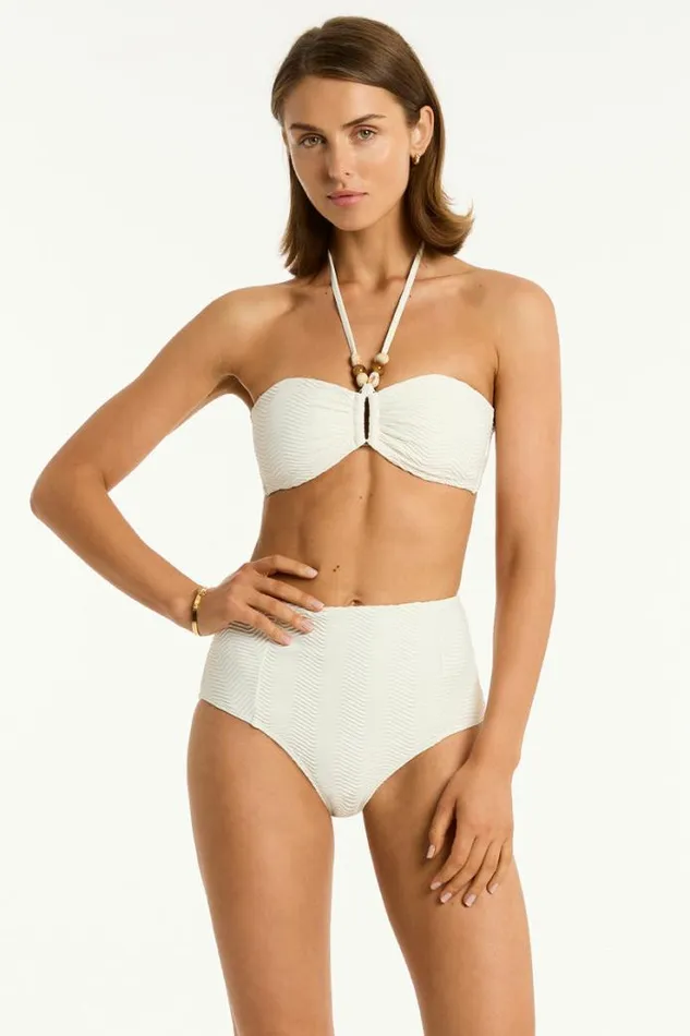 Caracus Panelled High Waist Pant Caracus Coconut Women Sea Level Bottoms