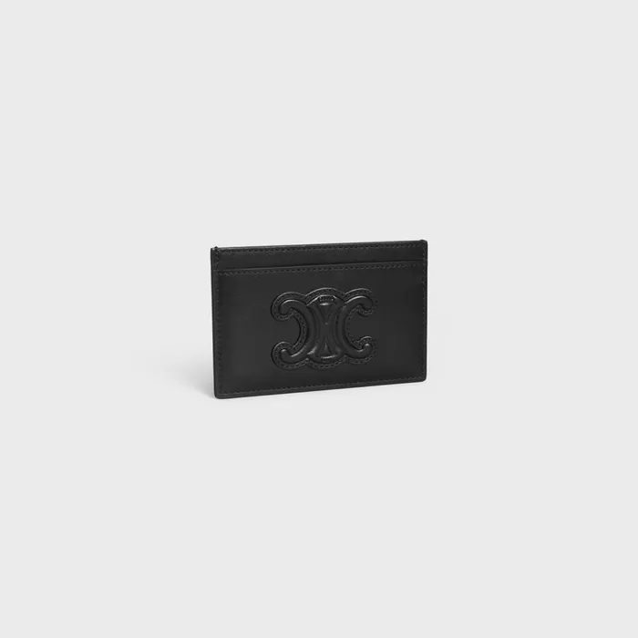 Card Holder Cuir Triomphe In Shiny Calfskin Black Women CELINE CARD HOLDERS Card Holder Cuir Triomphe In Shiny Calfskin Black Women CELINE CARD HOLDERS
