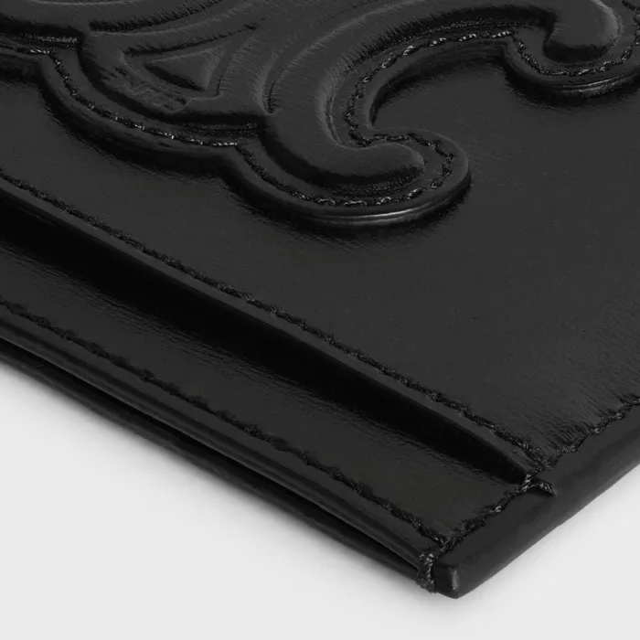 Card Holder Cuir Triomphe In Shiny Calfskin Black Women CELINE CARD HOLDERS Card Holder Cuir Triomphe In Shiny Calfskin Black Women CELINE CARD HOLDERS