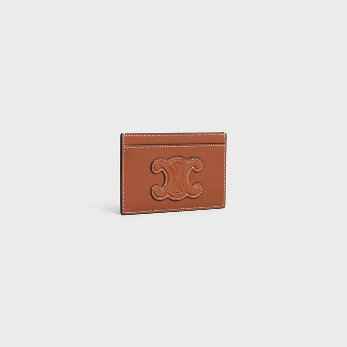 Card Holder In Smooth Lambskin Tan Women CELINE CARD HOLDERS Card Holder In Smooth Lambskin Tan Women CELINE CARD HOLDERS