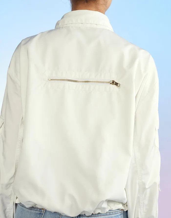 Cargo Jacket 8211 White Women Cynthia Rowley Jackets and Coats