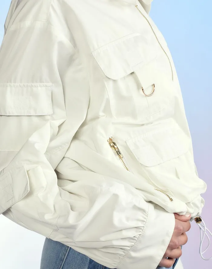 Cargo Jacket 8211 White Women Cynthia Rowley Jackets and Coats
