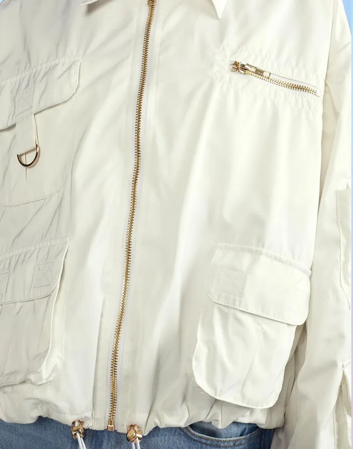 Cargo Jacket 8211 White Women Cynthia Rowley Jackets and Coats