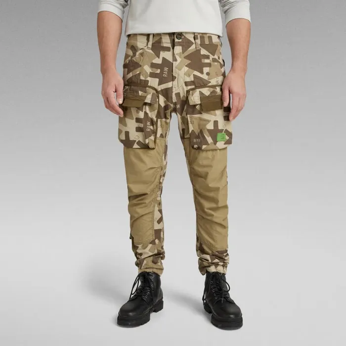 Cargos and Chinos Men GStar RAW 3D Regular Tapered Cargo Pants Light Moss Raw Arrow Camo Cargos and Chinos Men GStar RAW 3D Regular Tapered Cargo Pants Light Moss Raw Arrow Camo