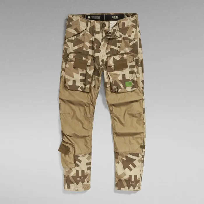 Cargos and Chinos Men GStar RAW 3D Regular Tapered Cargo Pants Light Moss Raw Arrow Camo