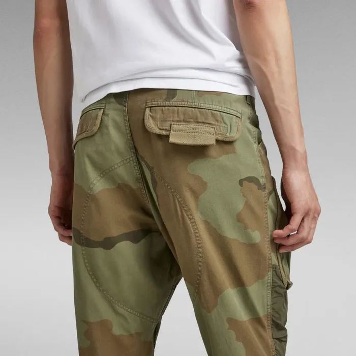 Cargos and Chinos Men GStar RAW 3D Regular Tapered Cargo Pants Smoke Olive Desert Camo