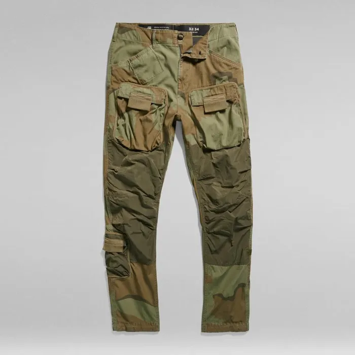 Cargos and Chinos Men GStar RAW 3D Regular Tapered Cargo Pants Smoke Olive Desert Camo