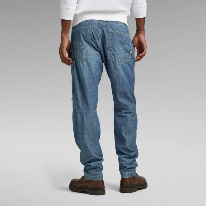 Cargos and Chinos Men GStar RAW Bearing 3D Cargo Pants Faded Cricket Blue