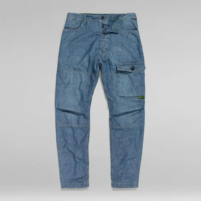 Cargos and Chinos Men GStar RAW Bearing 3D Cargo Pants Faded Cricket Blue