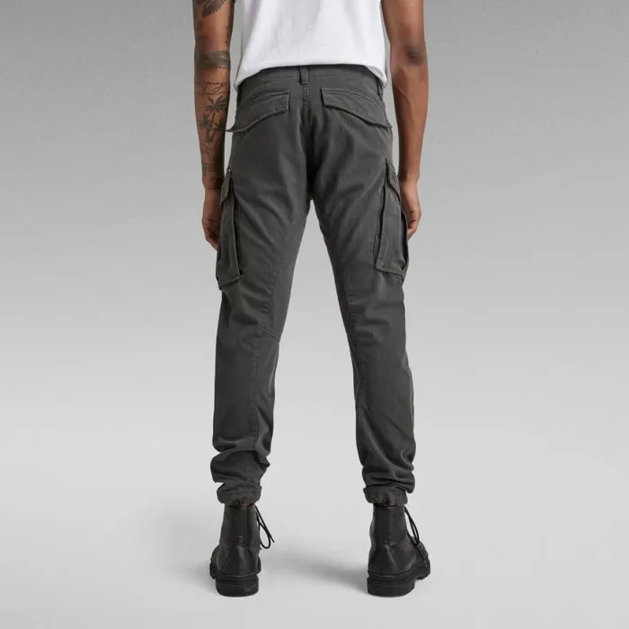 Cargos and Chinos Men GStar RAW Rovic Zip 3D Regular Tapered Pants Cloack