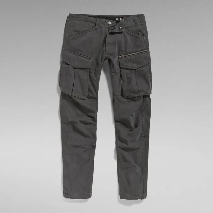 Cargos and Chinos Men GStar RAW Rovic Zip 3D Regular Tapered Pants Cloack