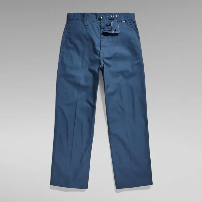 Cargos and Chinos MenWomen GStar RAW Unisex Modson Straight Chino Rank Blue