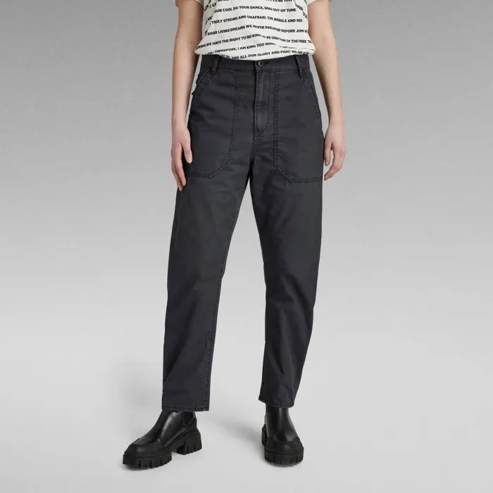 Cargos and Chinos Women GStar RAW 3D Fatigue Boyfriend Pants Caviar Vintage