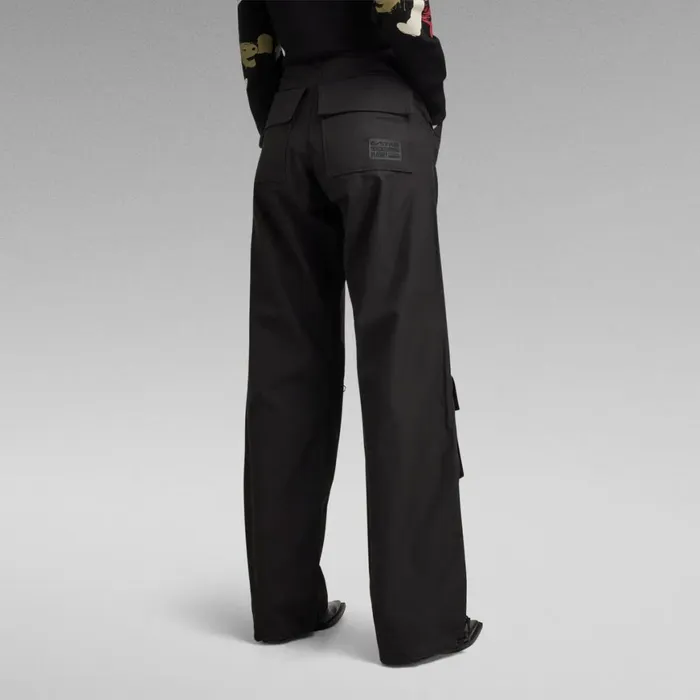 Cargos and Chinos Women GStar RAW High Waist Cargo Pants Dark Black