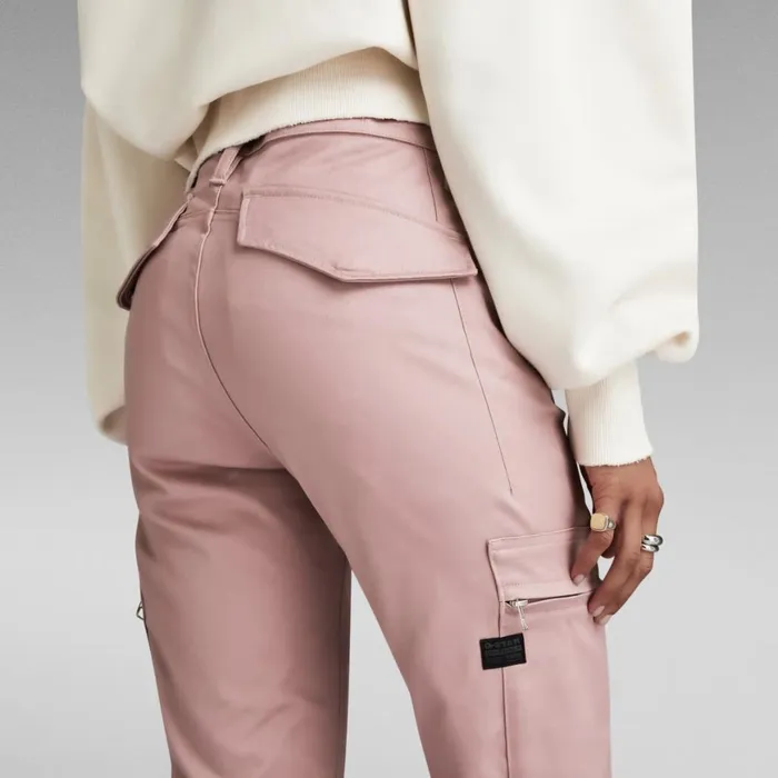 Cargos and Chinos Women GStar RAW Slim Cargo Pants Light Berry Mist