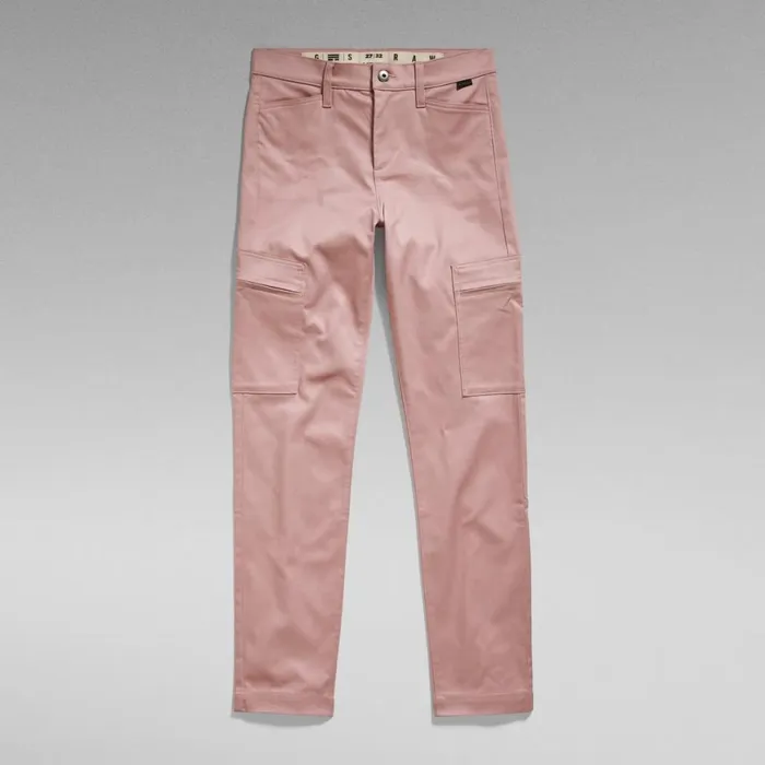 Cargos and Chinos Women GStar RAW Slim Cargo Pants Light Berry Mist