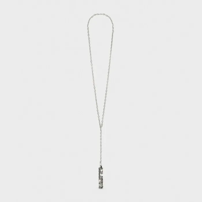 Celine Csar Project Compression Necklace In Sterling Silver Silver Men CELINE NECKLACES Celine Csar Project Compression Necklace In Sterling Silver Silver Men CELINE NECKLACES