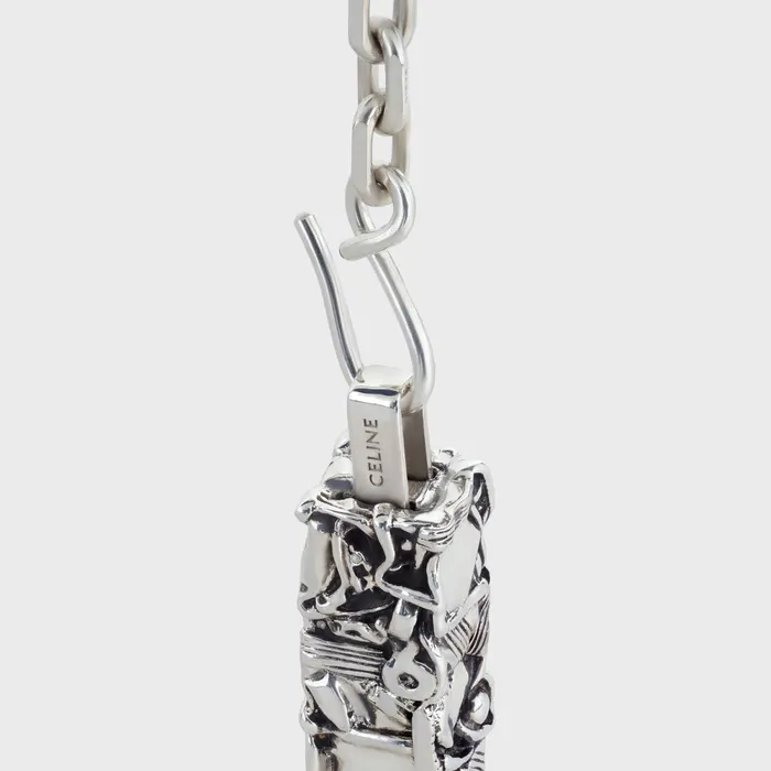 Celine Csar Project Compression Necklace In Sterling Silver Silver Men CELINE NECKLACES Celine Csar Project Compression Necklace In Sterling Silver Silver Men CELINE NECKLACES