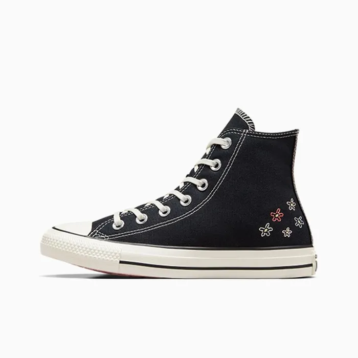Converse High Top Chuck Taylor All Star Embroidered Little Flowers Blackegretdonut Glaze 8211 Women