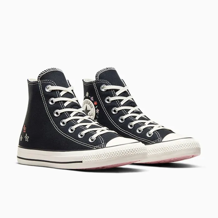 Converse High Top Chuck Taylor All Star Embroidered Little Flowers Blackegretdonut Glaze 8211 Women