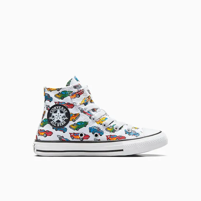 Converse Prints Chuck Taylor All Star EasyOn Cars Whiteyellowred 8211 Kids