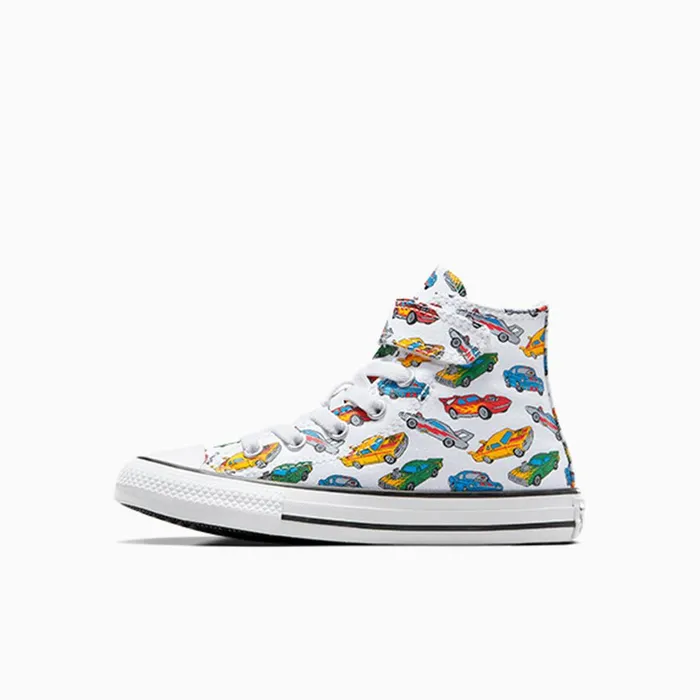 Converse Prints Chuck Taylor All Star EasyOn Cars Whiteyellowred 8211 Kids