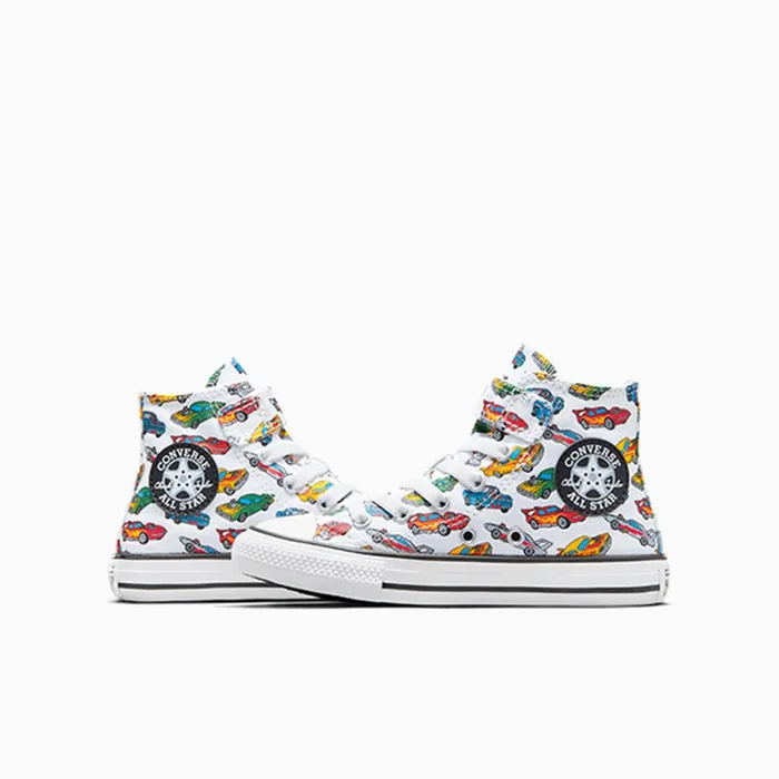 Converse Prints Chuck Taylor All Star EasyOn Cars Whiteyellowred 8211 Kids