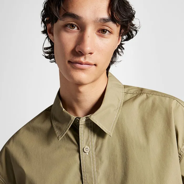 Converse Tops and Shirts Utility ShortSleeve Shirt Mossy Sloth 8211 Men