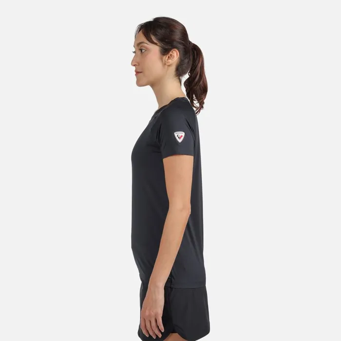 Damen Polos Und TShirts Rossignol DamenTShirt Tech Black200