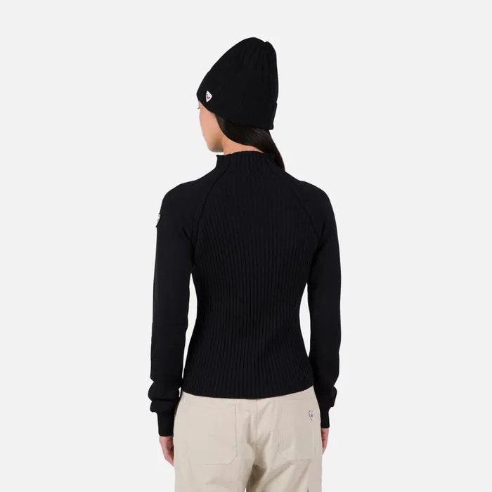 Damen Sweatshirts Und Pullover Rossignol Damenpullover Mit Rundhalsausschnitt Diretta Black200