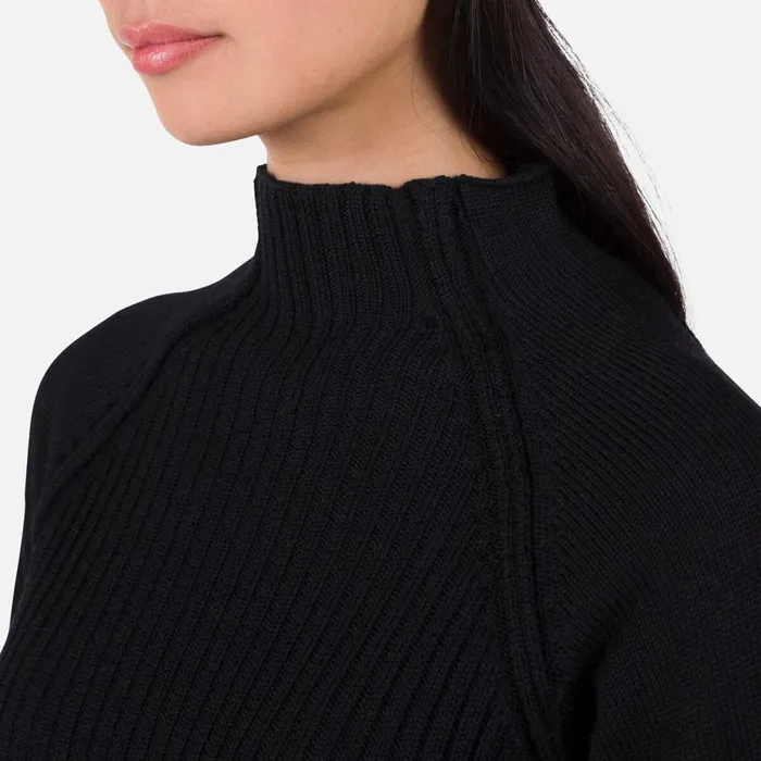 Damen Sweatshirts Und Pullover Rossignol Damenpullover Mit Rundhalsausschnitt Diretta Black200