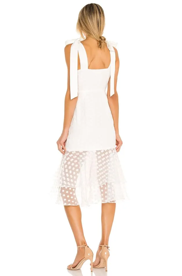 Day Keeper Midi Dress White Women Lovers and Friends Dresses