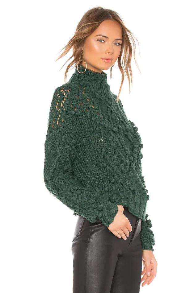 Daybreak Sweater Forest Green Women Lovers and Friends Sweaters and Knits