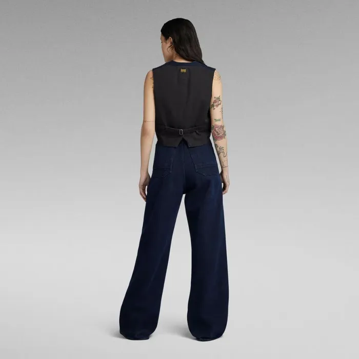 Denim Jackets Women GStar RAW Denim Waistcoat Rinsed