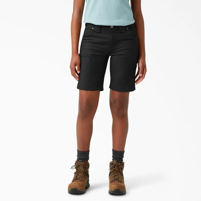 Dickies Cargo Women039s FLEX DuraTech Straight Fit Shorts 9034 Black Black bkx 8211 Women Dickies Cargo Women039s FLEX DuraTech Straight Fit Shorts 9034 Black Black bkx 8211 Women