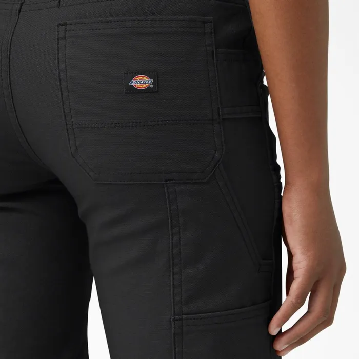Dickies Cargo Women039s FLEX DuraTech Straight Fit Shorts 9034 Black Black bkx 8211 Women