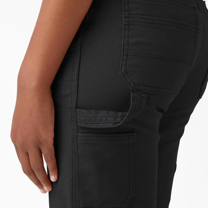 Dickies Cargo Women039s FLEX DuraTech Straight Fit Shorts 9034 Black Black bkx 8211 Women