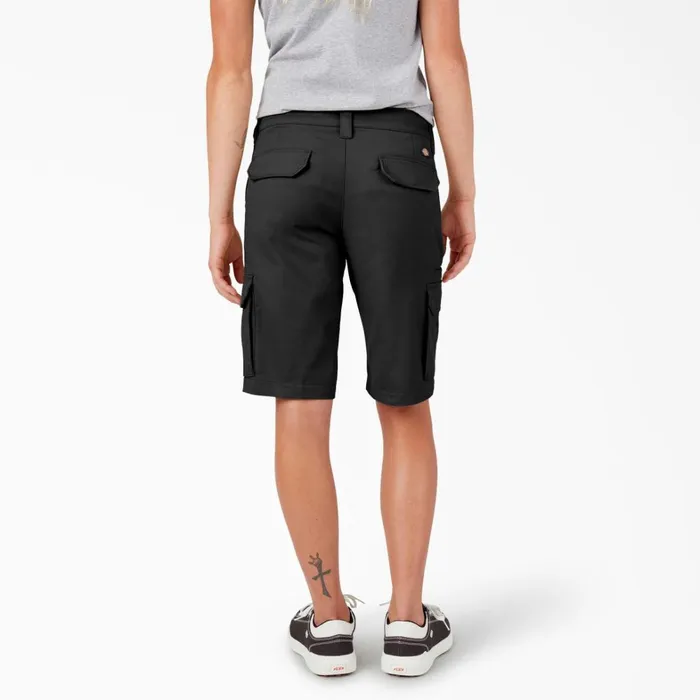 Dickies Cargo Women039s Relaxed Fit Cargo Shorts 11034 Black Black bk 8211 Women