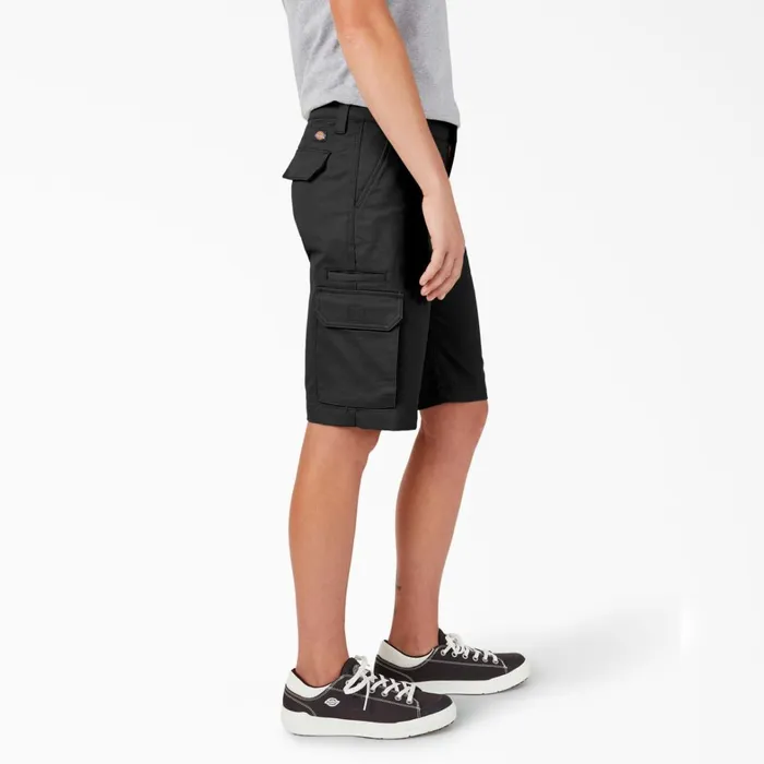 Dickies Cargo Women039s Relaxed Fit Cargo Shorts 11034 Black Black bk 8211 Women