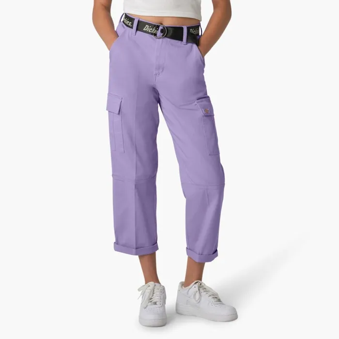 Dickies Cargo Women039s Relaxed Fit Contrast Stitch Cropped Cargo Pants Purple Rose Purple Rose ur2 8211 Women Dickies Cargo Women039s Relaxed Fit Contrast Stitch Cropped Cargo Pants Purple Rose Purple Rose ur2 8211 Women