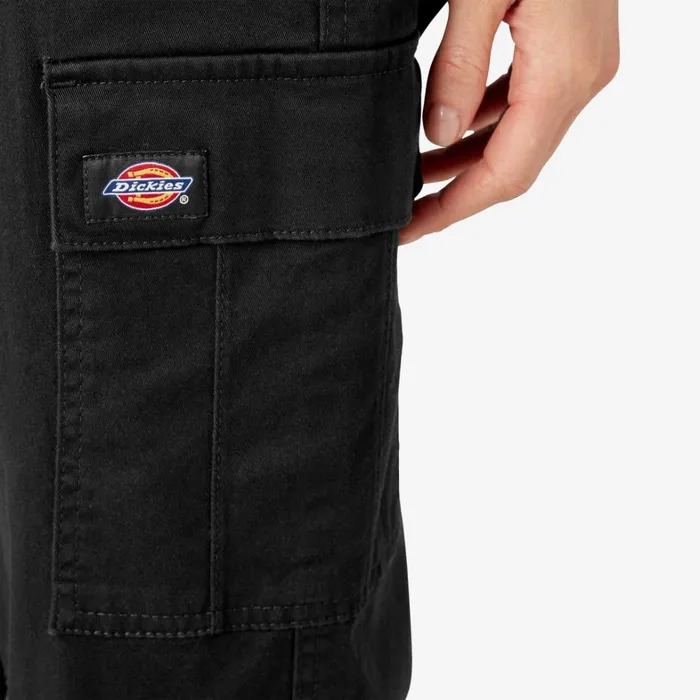 Dickies Cargo Women039s Relaxed Fit Cropped Cargo Pants Black Black bkx 8211 Women