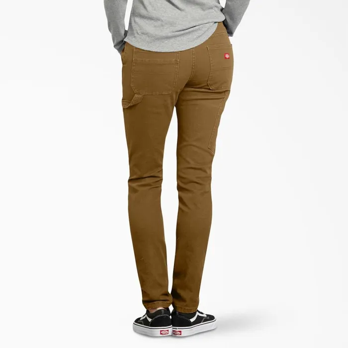 Dickies Carpenter Women039s FLEX Slim Fit Duck Carpenter Pants Rinsed Brown Duck Rinsed Brown Duck rbd 8211 Women Dickies Carpenter Women039s FLEX Slim Fit Duck Carpenter Pants Rinsed Brown Duck Rinsed Brown Duck rbd 8211 Women