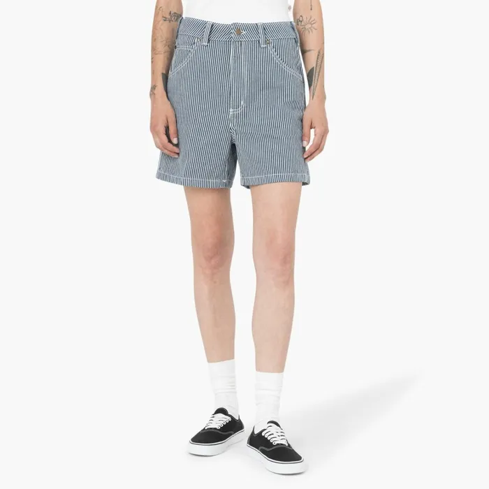 Dickies Carpenter Women039s Regular Fit Hickory Stripe Shorts 5034 Airforce Blue Airforce Blue af 8211 Women Dickies Carpenter Women039s Regular Fit Hickory Stripe Shorts 5034 Airforce Blue Airforce Blue af 8211 Women